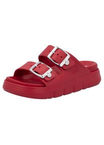 Rieker , Pantolette , Plateau, Sommerschuh, Schlappen in Weite G (=weit) , rot , L (40/41) , L (40/41) , Sportive Pantolette als idealer Begleiter...