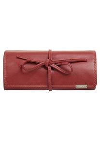 Bodenschatz , Schmuckkasten »KINGS NAPPA« echt Leder , rot , Elegantes Damen Schmucktäschchen