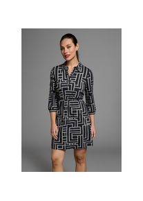 Laura Scott , Polokleid mit Grafik-Print , navy-gemustert , N-Gr , 46 -N-Gr , 46 , Polokleid im eleganten Stil