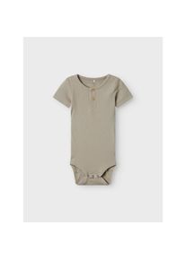 name it , Kurzarmbody »NBMKAB SS BODY NOOS«, Baumwollmischung, Kurzarm, Knopf-Details , Pure Cashmere , N-Gr , 68 -N-Gr , 68 , Body von name it für...