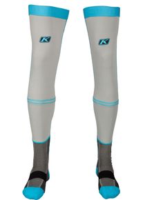 Klim Aggressor -1.0, manchette de chaussette , couleur: Gris/Noir/Bleu Clair , taille: S