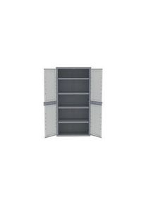 realspace Pro RS PRO 2 Door PP Floor Standing Storage Cabinet, 1800 x 897 x 537mm - 8386576