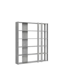 Itamoby Parete Attrezzata C Kato 6R 2 fianchi 4 fasce lunghe L.178 P.36 H.204 Cemento