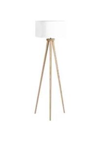 Beliani Stehlampe Nitra 45/45/142 cm , Weiß , Holz , E27 , 45x142x45 cm , Lampen & Leuchten, Innenbeleuchtung, Stehlampen, Stehlampen