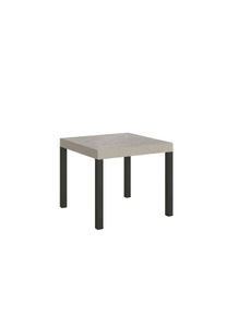 Itamoby Tavolo allungabile 90x90/246 cm Everyday cashmere gambe antracite