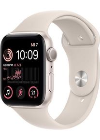 Apple Watch SE 44 mm (2022) | GPS | Stjärnglans | Sportband Stjärnglans M/L