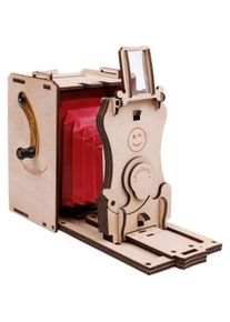 Jollylook Pinhole Mini Instant Film Camera Wood Light Brui (JLK012), Sofortbildkamera, Braun