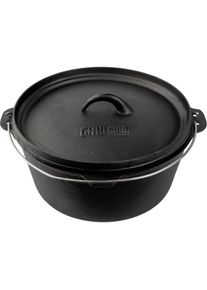 Grill Guru, Grillgeschirr, Medium Cast Iron Dutch Oven - Gietijzeren pan met deksel - 23cm
