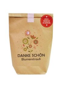 Wunderle, Geschenkverpackung, Wundertüte Danke schön Blumenstrauss (Geschenkpapier, 1 x)