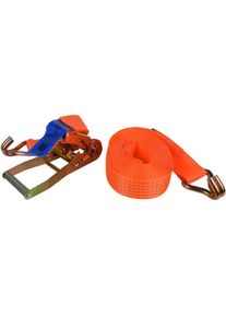 GEKO, Spanngurt + Ladungssicherung, Gurt mit ERGO-Ratsche und Haken, 5 t, 8 m