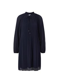 s.Oliver, Damen, Kleider, Kleid Plissiertes Kleid aus Chiffon, Blau, (36)