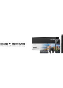 Insta360 X4 Travel Bundle (30p, Bluetooth, WLAN), Action Cam, Schwarz