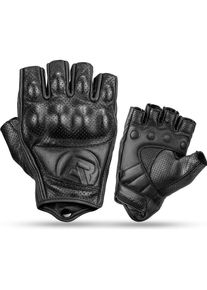 Rockbros, Motorradhandschuhe, 16220006003 L Leder-Motorradhandschuhe – Schwarz (L)