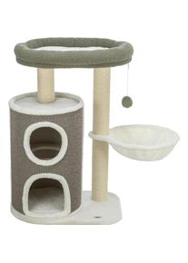 Trixie Kratzbaum Dante, 86 cm Grau/Weiss (86 cm, Weiss, Grau), Katzenbaum