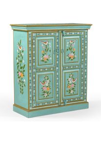 Home Affaire Highboard »Prem« mit dekorativen Fräsungen, handbemalt, Unika-Möbel, Breite 87 cm, Größe B/H/T: 87 cm x 100 cm x 38 cm