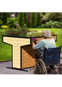 Dobar Hochbeet »"Wheely" Gr. XXL« Das Hochbeet ist ca. 112 x 112 x 94 cm (L x B x H) groß, Größe B/H/T: 112 cm x 94 cm x 112 cm