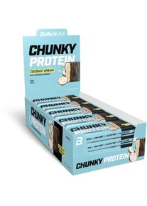 Biotech USA Chunky Protein Bar, 20 x 50 g Riegel, Coconut Dream