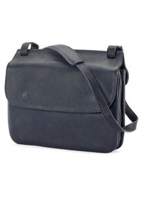 Harold&rsquo;s Lederwaren Damen-Schultertasche Rindleder Dunkelblau