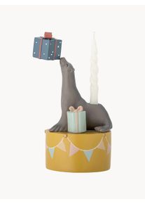 Bloomingville Mini Svietnik v tvare uškatca Flor Farebná Umelá hmota Ø 10 x V 19 cm