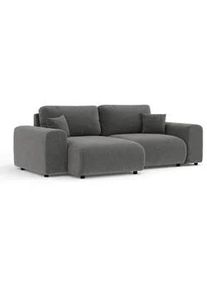 Maison de Reve Ecksofa Zanzibar Hellgrau Samtstoff , Grau , Textil , Füllung: Silikon,Silikon , L-Form,L-Form , Rundrohr , 237x144 cm , Oeko-Tex® Standard 100, Reach, FSC 100%, Hergestellt in Europa , Wohnzimmer, Sofas & Couches, Wohnlandschaften, Ecksofas