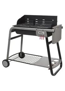 Holzkohlegrill Bbq , Schwarz , Metall , 58.5x120x95 cm , Grills, Holzkohlegriller