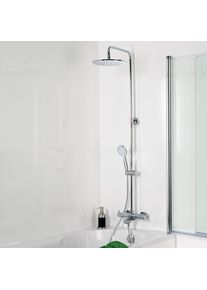 HSK RS 200 Colonne de douche en applique avec bec d&eacute;verseur, Mitigeur thermostatique, 1006700,
