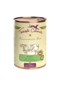 12x400g Classic Vacuno con zanahoria Terra Canis comida húmeda para perros