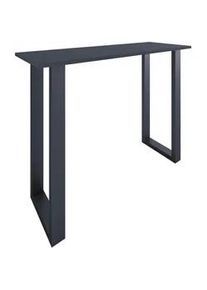 Vcm Bartisch , Anthrazit, Schwarz , Metall, Holzwerkstoff , rechteckig , U-Form , 50x102x140 cm , Esszimmer, Esstische, Stehtische