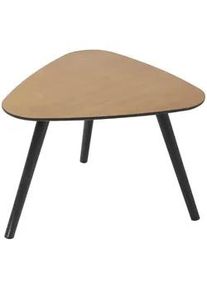 Möbilia Livetastic Beistelltisch , Naturfarben, Schwarz , Holz, Holzwerkstoff , Paulownia, Pinie , massiv , dreieckig , konisch , 50x40x50 cm , Wohnzimmer, Wohnzimmertische, Beistelltische