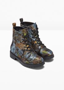 bonprix D&aacute;mska Čižmy na &scaron;nurovanie, kvetovan&yacute; vzor, zelen&aacute;, 37