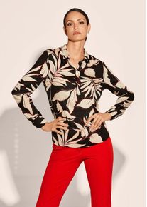 Bluse in schwarz / rot / natur - Alba Moda