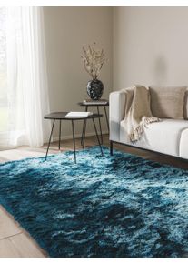 benuta Nest Teppe med luv Whisper Blå 80x150 cm Uni