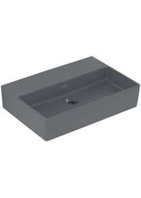 Villeroy & Boch Villeroy & Boch, Waschbecken, V&B Waschtisch MEMENTO 2.0 600x420mm o ÜL ohne HL graphite C+ (420 mm, 600 mm)