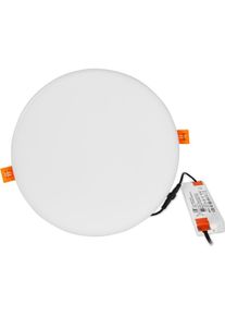 Tracon, Wandleuchte + Deckenleuchte, Gesch&uuml;tzt LED Einbauleuchte, rund (800 lm)