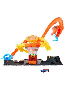 Hotwheels Hot Wheels , Autorennbahn »City Cobra Slam Pizza Attack« inklusive 1 Spielzeugauto , bunt