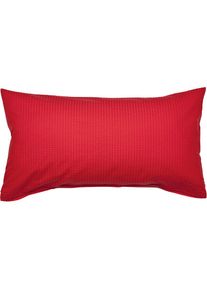 Janine , Kissenbezug »PIANO 0125 31 80x80« mit Reißverschluss , hellrot , Obermaterial: 100% Baumwolle , B/L: 80 cm x 40 cm