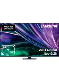 Samsung, QLED Mini LED-Fernseher &raquo;GQ85QN85DBT&laquo; 214 cm/85 &prime;&prime; Smart-TV Neural Quantum 4K AI Gen2 Prozessor, Gaming Hub, bis zu 120Hz, carbon silber, 
