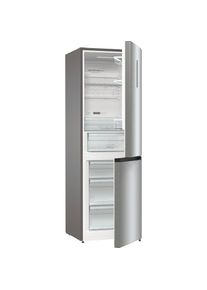 Gorenje , Kühl-/Gefrierkombination »NK79C0DXL« 185 cm hoch 60 cm breit , grau metallic , Akustisches Warnsignal bei Temperaturerhöhung im Kühlteil