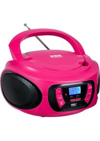 Big Ben Interactive BigBen , CD-Radiorecorder »Kids Tragbares CD/Radio AU387292 USB/BT pink« (Bluetooth FM-Tuner ) , pink