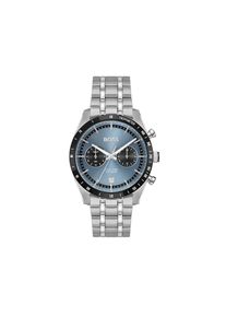 BOSS , Jungen,Damen , Multifunktionsuhr &raquo;TOURMASTER&laquo; Quarzuhr, Armbanduhr, Herrenuhr, Edelstahlarmband, analog, Tag , silberfarben-hellblau ,...