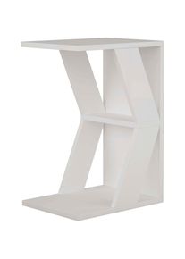 Decortie , Beistelltisch »NAZE BEISTELLTISCH« Packung, 1 Stk. tlg. Leichte Montage, Lagerung, Platzsparend , Weiß