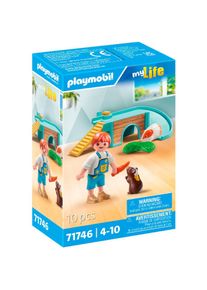Playmobil , Konstruktions-Spielset »Junge mit Meerschweinchen (71746), Playmobil My Life« , bunt