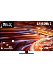 Samsung , QLED Mini LED-Fernseher »GQ55QN95DAT« 138 cm/55 ′′ Smart-TV Neural Quantum 4K AI Gen2 Prozessor, Mini LED, bis zu 144Hz , graphitschwarz ,..