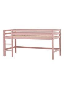 Hoppekids, Hochbett &raquo;ECO Dream MY COLOR&laquo; Set, Bett, 90x200, umbaubar in Einzelbett, 4 Farben, Rosa, Kiefer massiv, Rosa