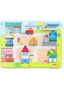Haba , Spiel »Vario Stadt mit Magnetstift und magnetischen Motivplättchen« , bunt