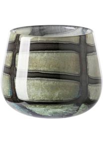 Fink, Tischvase &raquo;MARLY&laquo; Dekovase, Blumenvase, Windlicht, Vase aus Glas, hellgr&uuml;n, schwarz, Glas, B/H/T: 11 cm &Oslash; 13,5 cm, hellgr&uuml;n, schwarz