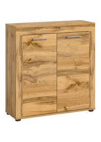 Inosign , Highboard »Aosta, Höhe 88 cm, in verschiedenen Farbausführungen« mit 2 Türen und 3 Fächern, Wohnzimmer, Kommode, Schrank , wotan eiche