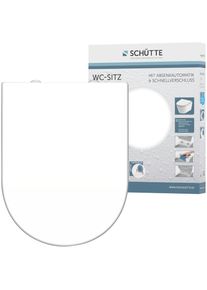 Schütte Schütte , WC-Sitz »WHITE« Duroplast, Absenkautomatik, Schnellverschluss, belastbar bis 150 kg , weiß