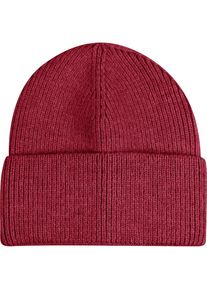 Capelli New York , Beanie Rippstrick, Wollanteil, wärmend , red