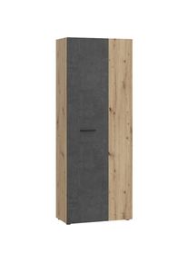 FORTE , Mehrzweckschrank »NET306« Mehrzweckschrank, inklusive Einlegböden, verschiedene Dekore , Artisan Eiche/Betonoptik Dunkelgrau